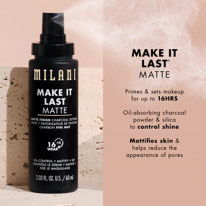 MILANI Make It Last Charcoal Matte Setting Spray
